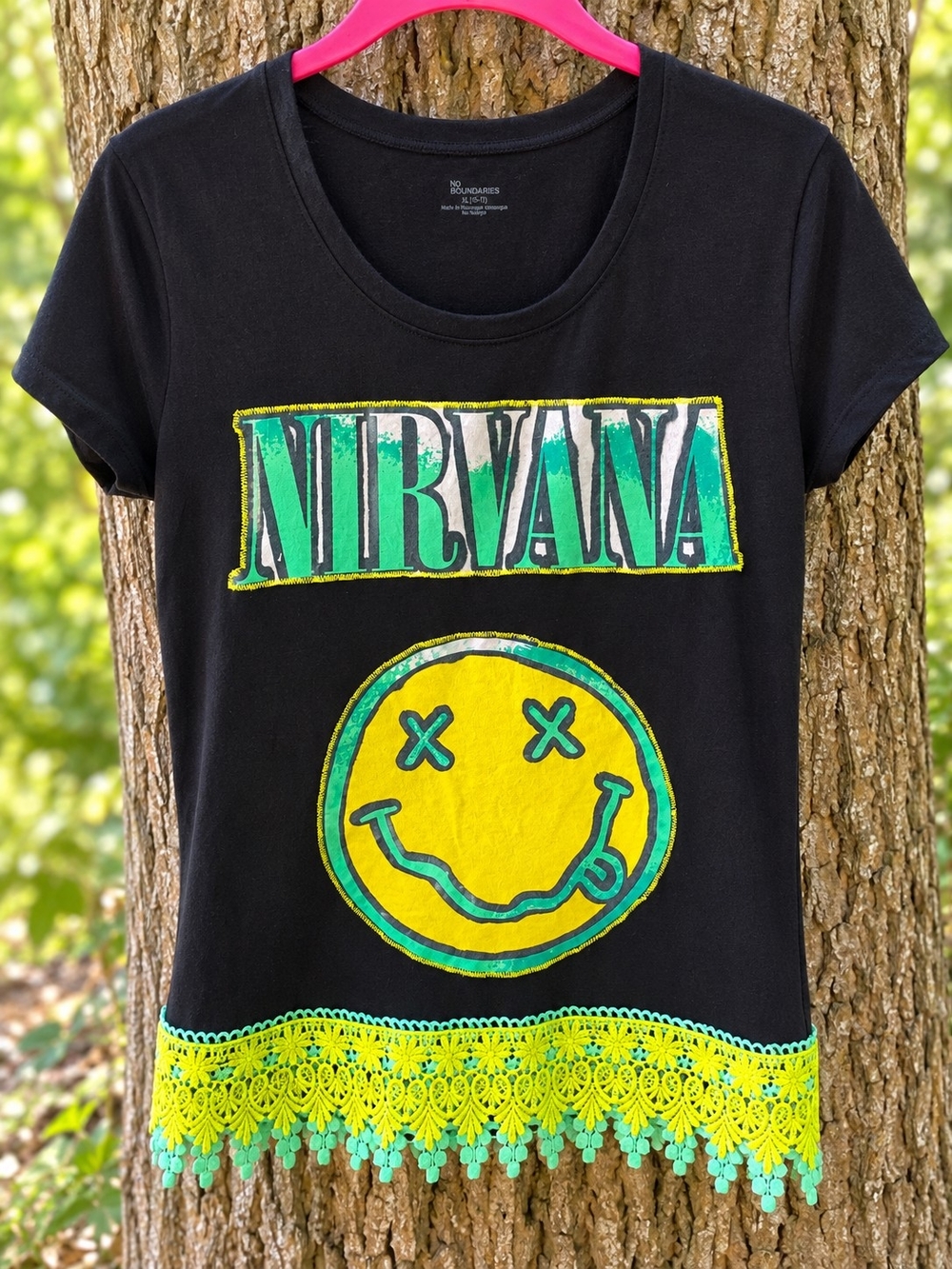 Upcycled Nirvana Band Tee
